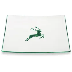 Gmundner Keramik Grüner Hirsch, Platzteller Trend (31x31cm)