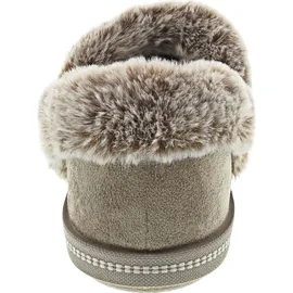 SKECHERS Cozy Campfire - FRESH Toast Damen-Slipper, Dark Taupe, 8