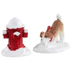 lemax - europe b.v. Lemax 14860 - Snow Hydrant, Set of 2 Weihnachtsdorf Winterdorf Neu