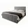 masseno Boxbett mit Bettkasten ¦ grau ¦ Maße cm B: 160 H: 98