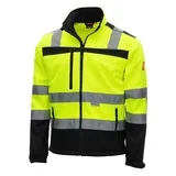Nitras Nitras, Warnschutz-Softshelljacke Neongelb/schwarz, Gr.XXL (5XL)