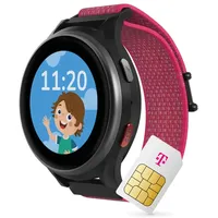 ANIO 6 Smartwatch für Kinder, GPS und Telefonfunktion, Dt. Hersteller, Datenschutz und -Telefonsupport, Lange AKKU-Laufzeit, SOS, Telekom SIM-Karte 30€ Amazon-Gutschein nach Registrierung (Hibiscus)