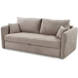 Jockenhöfer Schlafcouch Mikrofaser 2-Sitzer Grau