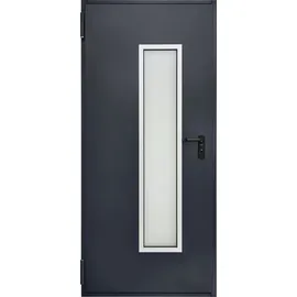 Hörmann Kellertür mit Lichtausschnitt anthrazitgrau 100 x 200 cm