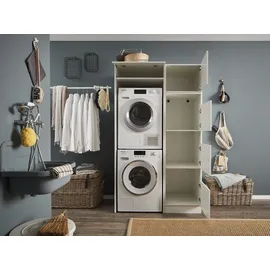 laundreezy Mehrzweckschrank-Set LAUNDREEZY LDLK1 117,5 x 200 x 67,5 cm weiß