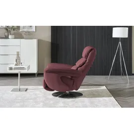 HIMOLLA Relaxsessel 7628 Leder 83 x 107 x 88 cm Rot mit Relax-Funktion