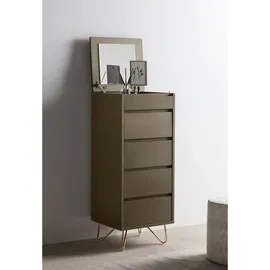 SalesFever Kommode hoch 45 x 110 x 40 cm Grau