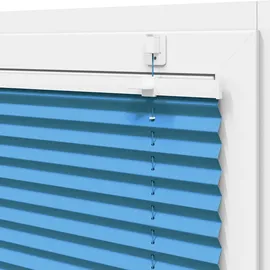 vidaXL Plissee Blau 85x100 cm Stoffbreite 84,4 cm Polyester