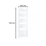Evenes Handtuchheizkörper Jessica 795 x 450 mm weiß