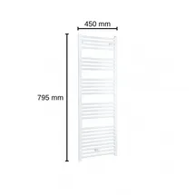 Evenes Handtuchheizkörper Jessica 795 x 450 mm weiß