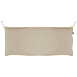 Bank-Auflage Unica 110 x 45 cm Stoff Beige