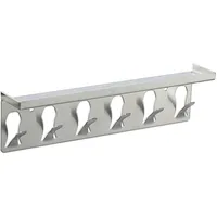 Relaxdays Schlüsselbrett, Silber