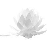 Beliani Tischleuchte Blume MUSONE Weiß