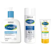 Galderma Laboratorium Cetaphil Pflegeset mit Urea: Reinigung, Pflege &