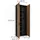 Vicco Aktenschrank Ingo 80 x 223,8 cm Anthrazit/Goldkraft Eiche