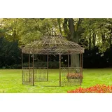 CLP Luxus Pavillon Romantik V2 rund 350 cm antik braun