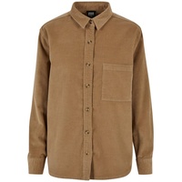 URBAN CLASSICS Corduroy Oversized Langarmhemd Warm Sand 3XL