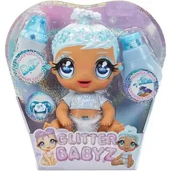 MGA 574859EUC Glitter Babyz Doll- Light Blue (Snowflake)