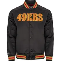 Mitchell & Ness San Francisco 49ers Lightweight Satin Jacke schwarz M