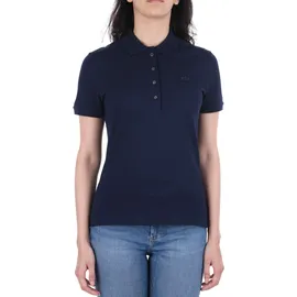 Lacoste Stretch Cotton Piqué Kurzarm-poloshirt - Marine 40