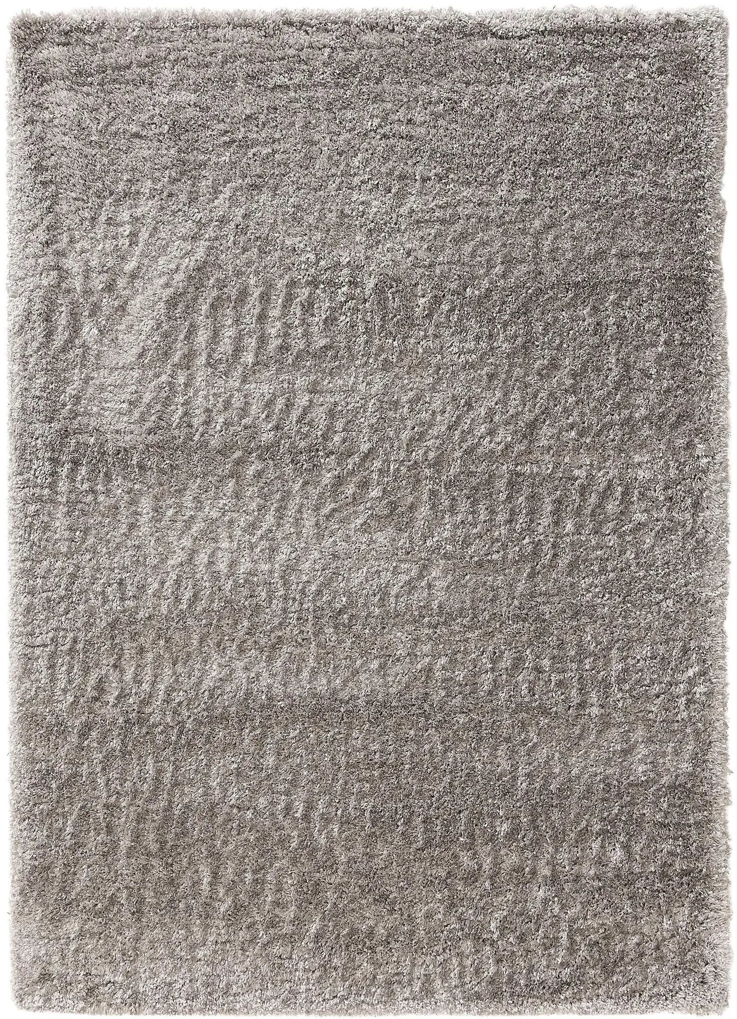 benuta Pop Hochflor Shaggyteppich Ricky Grau 200x290 cm - Hochflor Teppich für Wohnzimmer