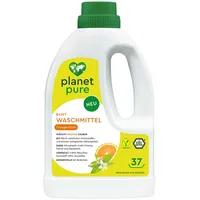 PLANET PURE Bunt Flüssig Waschmittel Orangenblüte 37 Wl 98,4% natürlichen Inhaltsstoffe vegan