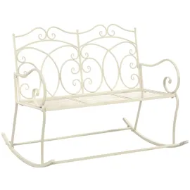 vidaXL Gartenbank 104 x 100 x 89 cm Antik Weiß
