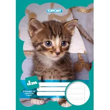 Stylex 29715 Schulheft mit tollen Tiermotiven, Verschiedene Lineaturen, DIN A5, 16 Blatt