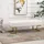 Homcom Sitzbank Bettbank Weiß 120 x 43 x 42 cm