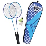 Talbot Torro Unisex – Badminton-Set Graphit-Composite Schläger, 2 Federbälle, in wertiger Tasche, 2-Fighter Pro, 449404, One Size