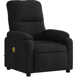 vidaXL Massagesessel 89,5 x 103,5 x 0 cm Schwarz mit Fernbedienung
