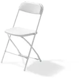 FEROS Budget Klappstuhl 43 x 45 x 80 cm weiß