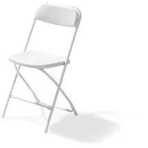 FEROS Budget Klappstuhl 43 x 45 x 80 cm weiß