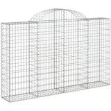 vidaXL Gabione mit Hochbogen 200 x 30 x 140 cm