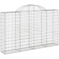 vidaXL Gabione mit Hochbogen 200 x 30 x 140 cm