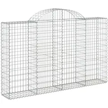 vidaXL Gabione mit Hochbogen 200 x 30 x 140 cm
