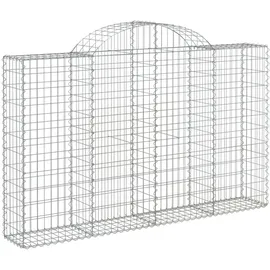vidaXL Gabione mit Hochbogen 200 x 30 x 140 cm