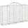 vidaXL Gabione mit Hochbogen 200 x 30 x 140 cm