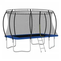 vidaXL Trampolin Set 335 x 244 cm inkl. Sicherheitsnetz blau