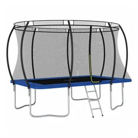 vidaXL Trampolin Set 335 x 244 cm inkl. Sicherheitsnetz blau