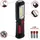 VELAMP IS404 Arbeitslampe mit Haken und Magnet, 50 lm, 8 LEDs, Schwarz