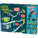 Gecko Run Murmelbahn Challenge Edition von Thames & Kosmos | Vertikale Kugelbahn mit flexiblen Schienen, No-Mess Setup | Herausforderungskarten für EIN Kopf-an-Kopf-Engineering-Designspiel für Teams