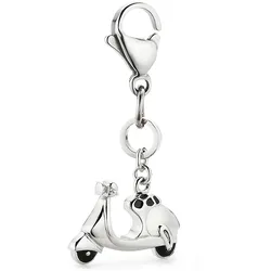Charm-Einhänger KANGAROOS "Schmuck Geschenk Silber 925 Anhänger Charms Vespa", silber (silberfarben), Charms, Damen, Silber 925 (Sterlingsilber)