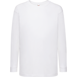 Fruit of the Loom KIDS VALUEWEIGHT LONG SLEEVE T - Kinder langarm Shirt mit Rundhalsausschnitt, weiß, 164