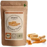 SPINTZ® 520 Stk. Bio Kurkuma Piperin Kapseln | plastikfrei verpackt | 650mg Bio Curcuma mit Piperin je Kapsel | vegane Kurkuma Kapseln mit Pfeffer hochdosiert | Laborgeprüft (520 Stk.)