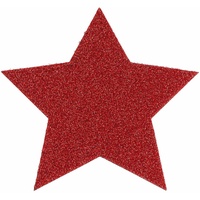 primaflor Primaflor-Ideen in Textil Platzset »Stern, Weihnachtsdeko rot«, (Set, 6 St.), ideal als Untersetzer oder Tischdeko, Größe 16,5 cm, rot