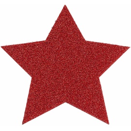 primaflor Primaflor-Ideen in Textil Platzset »Stern, Weihnachtsdeko rot«, (Set, 6 St.), ideal als Untersetzer oder Tischdeko, Größe 16,5 cm, rot