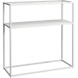 [en.casa] Kuhmo Konsolentisch 80x80x30 cm Weiß