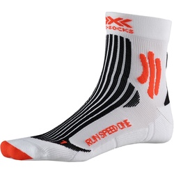 X-SOCKS Run Speed One Laufsocken arctic white/sunset orange 42-44
