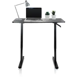 HJH Office Schreibtisch Stand CR Schwarz Computertisch manuell verstellbar